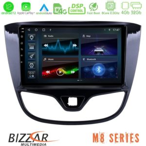 Bizzar m8 Series Opel Karl 2015-2019 8core Android12 4+32gb Navigation Multimedia Tablet 9 u-m8-Op1060