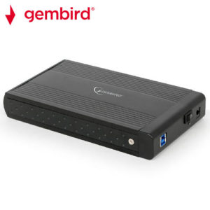 GEMBIRD EXTERNAL USB 3.0 3.5 ENCLOSURE BLACK