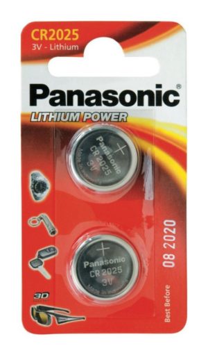 PAN-CR2025L-2 . Panasonic CR2025 μπαταρίες λιθίου 3V 2τμχ