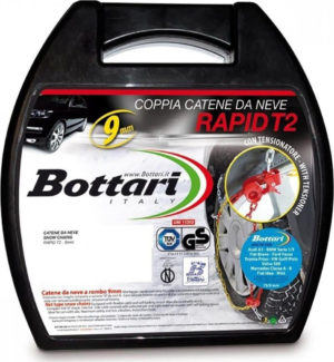 Bottari Rapid T2 No 30 Αντιολισθητικές Αλυσίδες με Πάχος 9mm για Επιβατικό Αυτοκίνητο 2τμχ