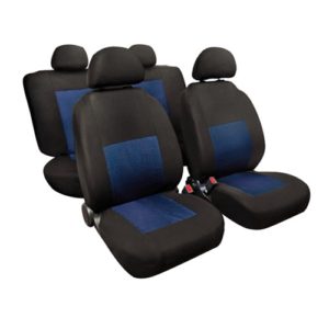 L5498.9 Καλύμματα Καθισμάτων Sport υψηλής ποιότητας ζακάρ Μπλε / Μαύρο set