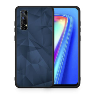 Geometric Blue Abstract - Realme 7 case