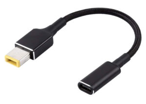 POWERTECH καλώδιο τροφοδοσίας CAB-UC077, USB-C σε slim tip Lenovo, μαύρο