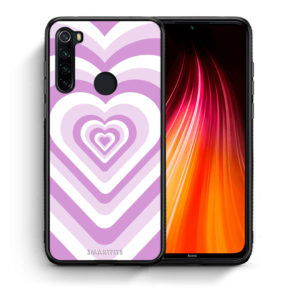 Lilac Hearts - Xiaomi Redmi Note 8 θήκη