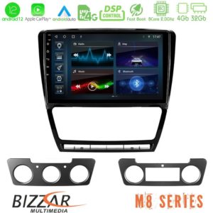 Bizzar m8 Series Skoda Octavia 5 8core Android12 4+32gb Navigation Multimedia Tablet 10 u-m8-Sk229b