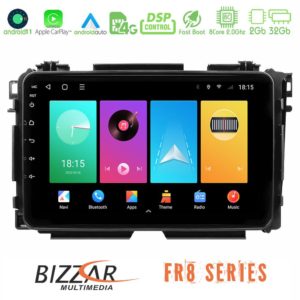 Bizzar fr8 Series Honda hr-v 8core Android13 2+32gb Navigation Multimedia Tablet 9 u-fr8-Hd0285