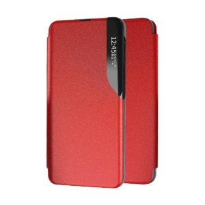 Θήκη Book Ancus Smart Flip για Samsung S21 G991F G991B TPU Κόκκινο