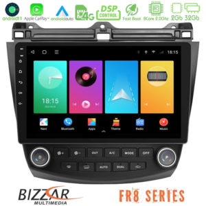 Bizzar fr8 Series Honda Accord 2002-2008 8core Android13 2+32gb Navigation Multimedia Tablet 10 u-fr8-Hd0669