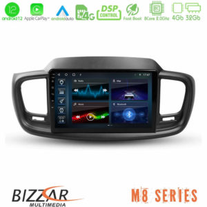 Bizzar m8 Series kia Sorento 2018-2021 8core Android13 4+32gb Navigation Multimedia Tablet 9 u-m8-Ki0248
