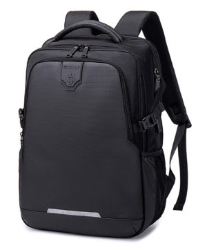 GOLDEN WOLF τσάντα πλάτης GB00444, με θήκη laptop 15.6, 23L, μαύρη