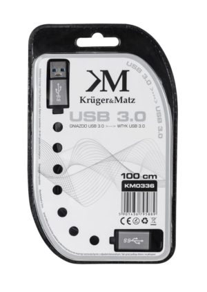 KM0336 . Προέκταση USB 3.0 A/A M/F 1m Kruger&Matz