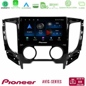 Pioneer Avic 8core Android13 4+64gb Mitsubishi L200 2016-≫ &Amp; Fiat Fullback (Manual A/c) Navigation Multimedia Tablet 9 u-p8-Mt0620