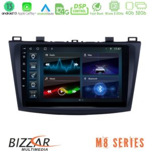 Bizzar m8 Series Mazda 3 2009-2014 8core Android13 4+32gb Navigation Multimedia Tablet 9 u-m8-Mz0228
