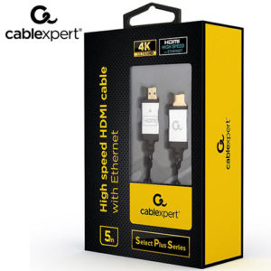 CABLEXPERT 4K HIGH SPEED HDMI CABLE WITH ETHERNET SELECT PLUS SERIES 5M