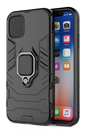 POWERTECH Θήκη Ring Armor MOB-1747 για iPhone 14 Plus, μαύρη