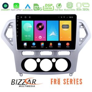 Bizzar fr8 Series Ford Mondeo 2007-2010 Manual a/c 8core Android 11 2+32gb Navigation Multimedia Tablet 10 u-fr8-Fd0919