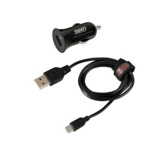 L3893.8/T Καλώδιο Φορτισης USB για MICRO USB 100cm με αντάπτορα USB αναπτήρα