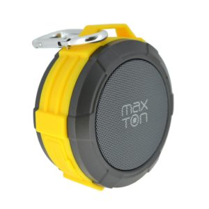 Φορητό Ηχείο Εξωτερικού Χώρου Bluetooth Maxton Telica MX51 3W IP5 Κίτρινο με Ενσωματωμένο Μικρόφωνο Audio-in MicroSD