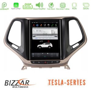 Bizzar Jeep Cherokee 2014-2019 Tesla 10.4 Navigation u-bz-ts-Jp18x