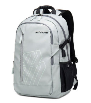 ARCTIC HUNTER τσάντα πλάτης B00387 με θήκη laptop 15.6, 26L, USB, γκρι
