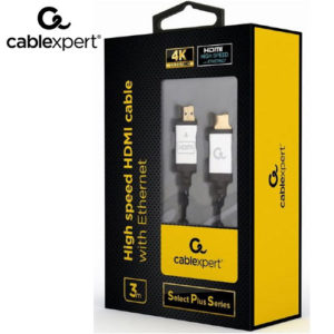 CABLEXPERT 4K HIGH SPEED HDMI CABLE WITH ETHERNET SELECT PLUS SERIES 3M