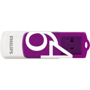 Philips Vivid 64GB USB 2.0 Stick Μωβ (FM64FD05B/00) (PHIFM64FD05B-00)