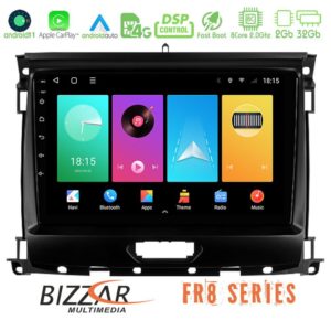 Bizzar fr8 Series Ford Ranger 2017-2022 8core Android 11 2+32gb Navigation Multimedia Tablet 9 u-fr8-Fd0631