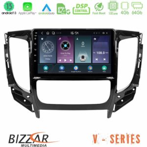 Bizzar v Series Mitsubishi L200 2016-≫ &Amp; Fiat Fullback (Auto A/c) 10core Android13 4+64gb Navigation Multimedia Tablet 9 u-v-Mt0719