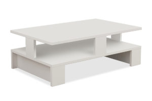 Τραπέζι σαλονιού Mansu pakoworld χρώμα λευκό 80x50x27,5εκ