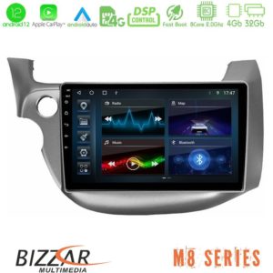 Bizzar m8 Series Honda Jazz 2009-2013 8core Android13 4+32gb Navigation Multimedia Tablet 10 u-m8-Hd098t