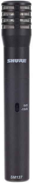 Shure SM137-LC, condenser small diaphragm microphone