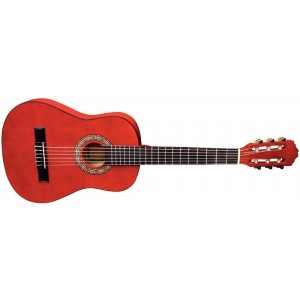 GEWApure κλασσική κιθάρα Almeria Classic 1/2, διάφανο κόκκινο PS500.023