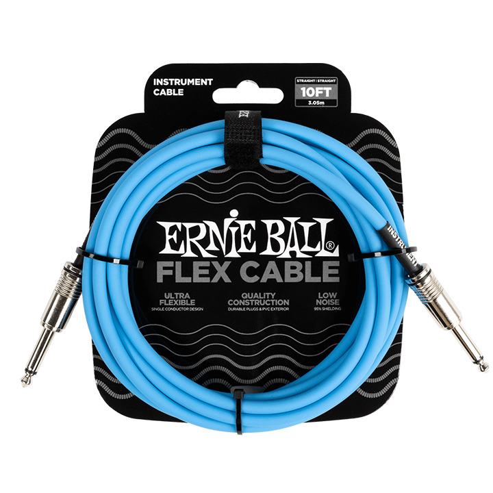 Ernie Ball 6412 Flex Jack Mono - Jack Mono Blue 3.00m
