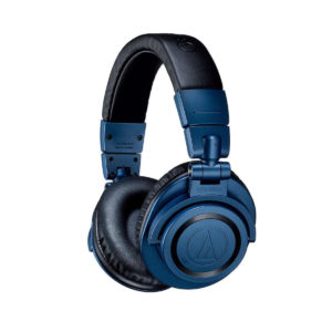 Audio Technica ATH-M50x Ασύρματα/Ενσύρματα Over Ear Studio Ακουστικά με 50 ώρες Λειτουργίας Deep Sea