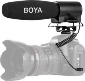 Boya Shotgun / Πυκνωτικό Μικρόφωνο 3.5mm BY-DMR7 Τοποθέτηση Shock Mounted/Clip On για Κάμερα