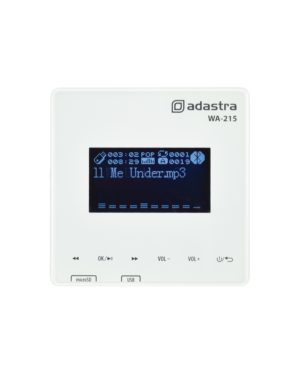 Adastra WA-215 Επιτοίχιος Ενισχυτής με Media Player και Bluetooth 2 x 15W RMS (Τεμάχιο)
