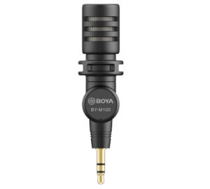 Boya Πυκνωτικό Μικρόφωνο 3.5mm BY-M100 Τοποθέτηση Shock Mounted/Clip On για Κάμερα