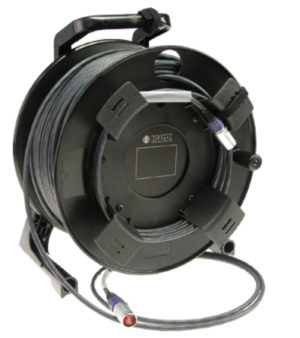 RCBEEW100 Ruggedised CAT5e UTP Network Cable Terminated with Ethercon Connectors on a Cable Reel – 100 Metres