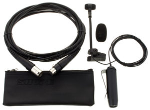 Shure PGA98H-XLR condenser clip-microphone with gooseneck