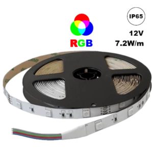 Ταινία led RGB 5m 12VDC 7.2w/m στεγανή IP65 50-0041 ΤΩRA CUBALUX