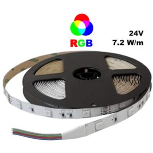 Ταινία led RGB 5m 24VDC 7.2w/m μη στεγανή IP20 50-0071 ΤΩRA CUBALUX