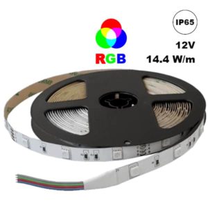 ΤΩRA CUBALUX Ταινία led RGB 5m 12VDC 14.4w/m μη στεγανή IP65 50-0046