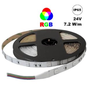 Ταινία led RGB 5m 24VDC 7.2w/m στεγανή IP65 50-0072 ΤΩRA CUBALUX