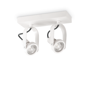 Φωτιστικό οροφής λευκό 230V 2xGU10 GLIM COMPACT PL2 BIANCO 229577 IDEAL LUX