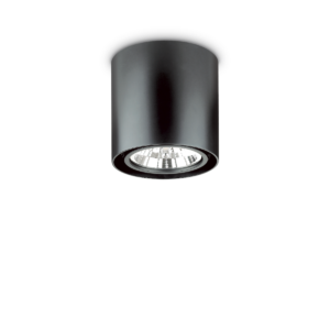 Φωτιστικό οροφής μαύρο 230V 1xGU10 MOOD PL1 D15 ROUND NERO 243450 IDEAL LUX