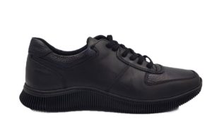 Ανδρικά Δερμάτινα Sneakers - Z149 - Μαύρο