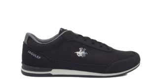 Ανδρικό Sneakers Leder Shoes - 2654 - Μαύρο
