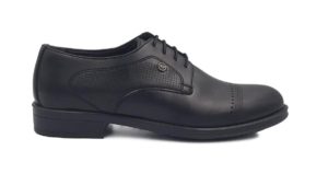 Ανδρικά Δερμάτινα Leder Shoes - F2010 - Μαύρο