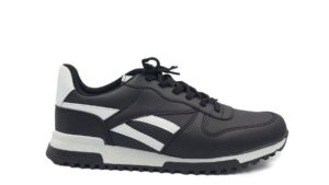 Ανδρικά Αθλητικά Leder Shoes - REB61-D - Μαύρο/Λευκό