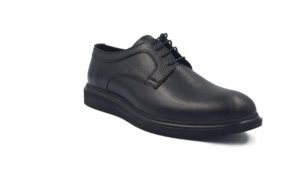 Ανδρικό Δερμάτινο Leder Shoes - K1 - Μαύρο